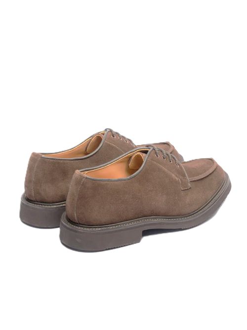 Stringata derby Tricker's Bourton in camoscio marrone Cafè Repello Suede Tricker's | 6214/TBCVI LITE SOLECAFE REPELLO